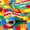 Buliding Blocks, variant on Birthday Wrapping Paper Roll - 17in x 16.4ft Mini Roll, Colorful Building Blocks Gift Wrap for Kids Boys Girls Kids Birthday, Baby Shower, Fun Toy Party