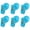 Blue, variant on ruhuadgb Suction Cup Clip,6Pcs Shower Curtain Clips with Suction Cup Prevent Water Splashing Windproof Splash Guard Car Interior Window Curtain Clip