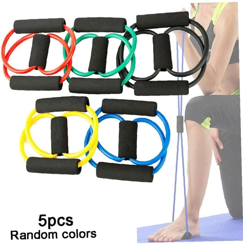 Yoga Pull Rope Chest Expander Workout Exercise Puller Latex Resistance Bands 