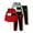 Red Green, variant on Boys Hooded Outfits Set 4 Piece Colorblock Long Sleeve Sweatshirt and Jogger Pants Kids Clothing Sets,Red Green,7-8Y