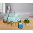 thumbnail image 5 of Beauty Threadz - Bath Towels Set, Ice Blue - Luxurious 100% Ring Spun Cotton - Quick Dry, Highly Absorbent, Soft Feel Towels, Perfect for Daily Use (4-Pack 27" x 54"), 5 of 7