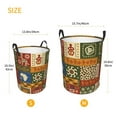 thumbnail image 5 of XMXT Collapsible Laundry Basket, Vintage Ethnic Symbols Waterproof Laundry Hampers Storage Baskets Dirty Clothes Hamper, 40L, 5 of 8