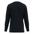 thumbnail image 3 of Maks Nanotex Spill and Stain Resistance Loose Fit Heavy weight Rib Knit Cotton Long Sleeve Pocket Henley T-Shirts, 3 of 5