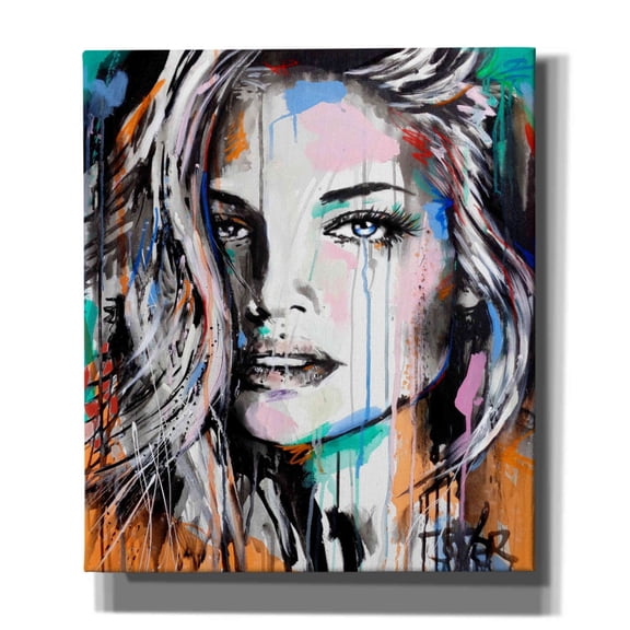 Epic Graffiti 'Valery' by Loui Jover, Canvas, Wall Art, 26"x30"