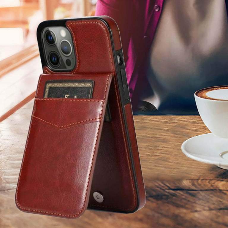 Case for Apple iPhone XR Wallet Case with Credit Card Holder Vertical  Leather Kickstand Magnetic Buttons Flip Pouch Phone Cover for iPhone XR by  Xpm 