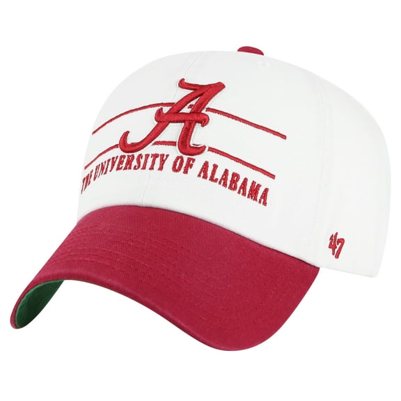 Men's '47 White Alabama Crimson Tide Gridiron Clean Up Adjustable Hat