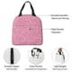 thumbnail image 4 of Fotbe Glitter Bolsa Térmica con Estampado y Forro de Aluminio Grueso Bolsa de Almuerzo con Bolsillo Frontal para Hombres y Mujeres, Ideal para Trabajo, Escuela, 4 of 8
