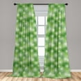 thumbnail image 5 of Ambesonne Abstract Curtains, Circular Rounded Eco, Pair of 28"x84", Hunter Green White, 5 of 5