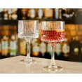 thumbnail image 6 of Vintage Coupe Glasses Set Of 4 - Exclusive Champagne, Cocktail, Martini, Wine Glasses - Long Stem Glassware - 8.8 oz - Perfect for Parties, Gifts, Housewarming, Weddings,Aniversary, 6 of 12