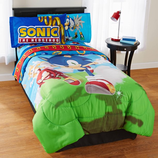 Sonic Speed Microfiber Reversible Comforter Walmart Com Walmart Com