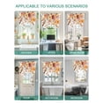 thumbnail image 5 of Fall Botanical Tie Up Curtains for Windows 45 Inch Length Balloon Curtains Kitchen Adjustable Balloon Window Shade Thanksgiving Floral Leave Autumn Rustic Tie Up Bathroom Curtain Window 52"x45", 5 of 6