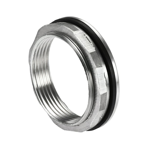 Uxcell G11/2 Female 2.01" Male Stainless Steel Bulkhead Fitting with