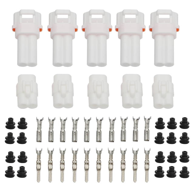 1/5/10/20sets 2 Pin For Kawasaki Sumitomo Mt090 Sealed Motorcycle Male Female Plug Connector Automotive Plug 6180-2181 6187-2171