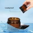 thumbnail image 7 of 5g-50g Amber Brown Glass Cosmetic Jar Face Cream Bottles Portable Travel Face Cream Cosmetic Container Accessories, 7 of 7