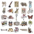 thumbnail image 3 of Vintage Stickers, 50 Scrapbook Stickers Vintage Diary Supplies, Waterproof Vinyl Decals for Planners, 3 of 5