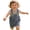 Blue, variant on XIMIN Baby Boys Girls Denim Overall Shorts - Loose Fit Jean Overall Shorts with Pockets Denim Shortalls for Summer