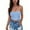 Light Blue, variant on Amidoa Green Bras for Women Crop-Top Strapless Push-up Cheeky Polka Dot Bandeau Women Lingerie L