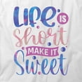thumbnail image 2 of Life Is Short T-Shirt | Motivational Inspirational White Tee Gift, 2 of 5