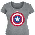 thumbnail image 3 of Marvel Captain America - Logo Shield - Maternity Scoop Neck Graphic T-Shirt, 3 of 5