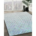 thumbnail image 3 of Ahgly Company Machine Washable Indoor Rectangle Transitional Water Blue Area Rugs, 6' x 9', 3 of 7