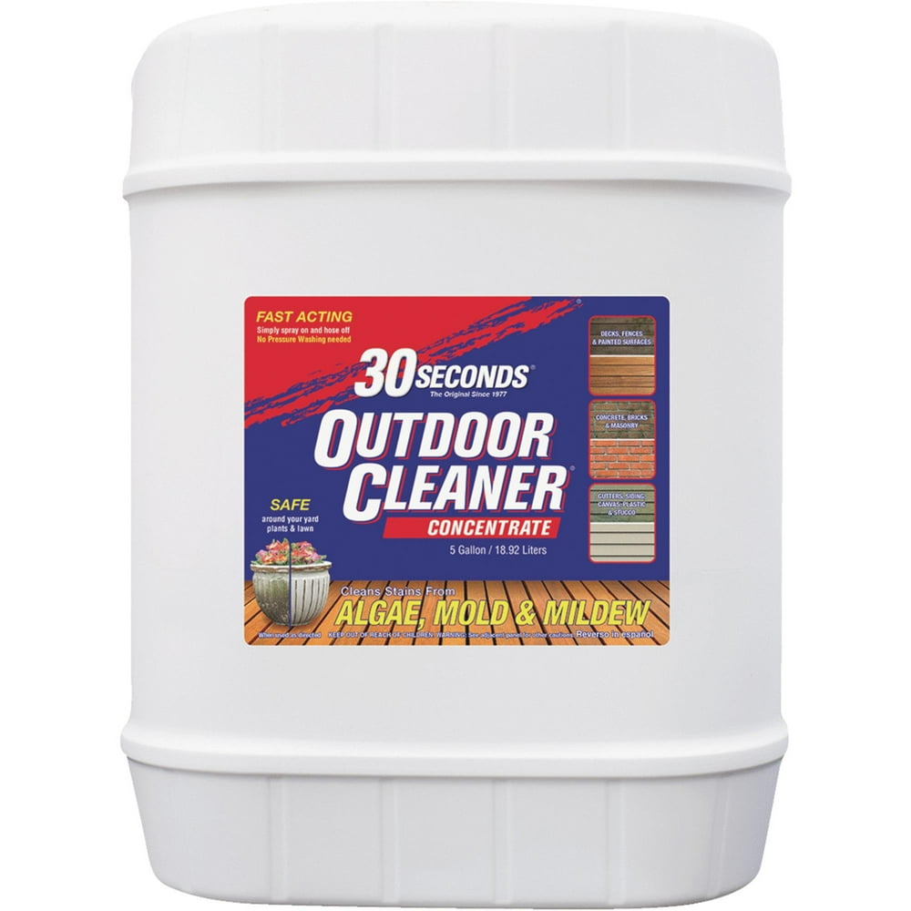30 seconds Outdoor Cleaner Algae, Mold & Mildew Stain Remover Walmart