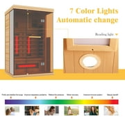 Erinnyees 1-2 Person Infrared Sauna, Wooden Home Sauna