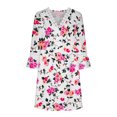 thumbnail image 4 of SMihono Robe d'Été pour Femmes Grande Taille Mode d'Été pour Femmes Manches Mi-Longues Imprimée Camisole à Col en V Bretelles Robe Chandail, 4 of 5