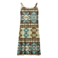thumbnail image 4 of SMihono Robes Bohèmes d'Été pour Femmes Grande Taille d'Été Confortables Mode Décontractée Sans Manches à Col Rond Robe Imprimée, 4 of 5