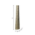 thumbnail image 3 of Modern Textured Metal Vase - Tall  Aluminum Decorative Floor Vase - Metallic Finish - Elegant Home & Office Decor - Ideal for Living Room, Bedroom, and Entryway - 35" Gold, 3 of 13