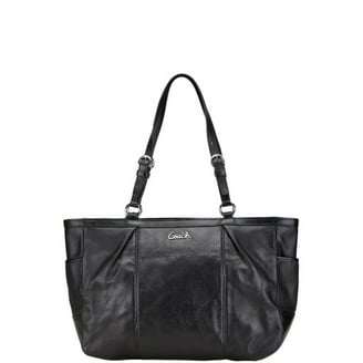 Coach The Coach Originals Grommets Swing Zip Leather Bag, Black