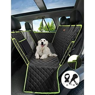 Hanjo Pets Car Dog Cover with Zipper- Car Hammock for Dogs Waterproof - Dog  Car Seat Cover for Back seat with Mesh Window Big Pocket for Car/SUV