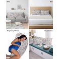 thumbnail image 6 of Purple Fruit Body Pillow Covers, Country Retro Floral Botanical Plant Soft Bed Throw Pillowcases Breathable Cooling Long Lumbar Body Pillow Sham Cover for Bed Sofa 20''x54'', 6 of 7