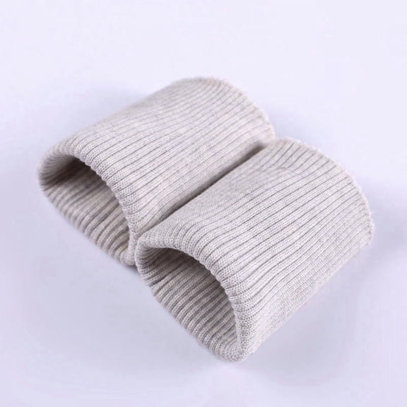 XmhyTop-A Knit Cuffs for Jacket Elastic Cuffs Sewing Cuffs, Ribbed Knit Cuff Trim for Sleeve Hem DIY Craft, Soft Polyester Fabric Cuffs,7.5x9cm,1 Pair,Grey