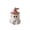 Multicolor C, variant on Ceramic Ghost Figurines Halloween Tabletop Decor Star Cutout Hollow Ornament Multicolor 6.18x5.43x4.52 Inches 1 Pack