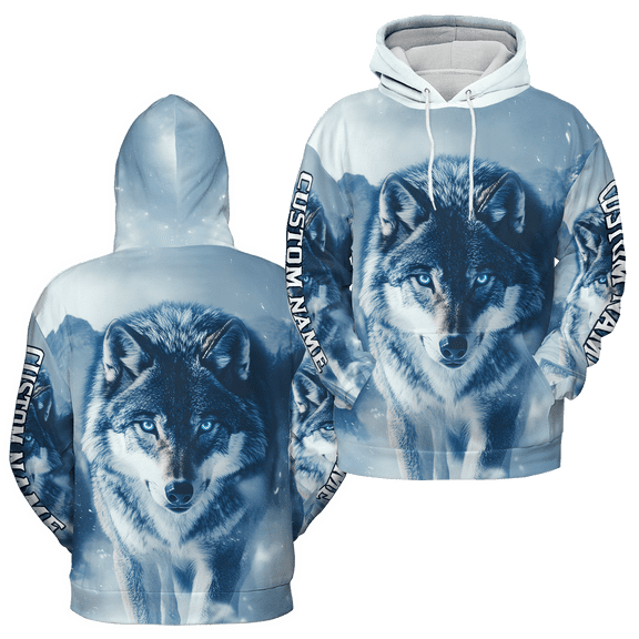 Lotusprinthandmade Personalized Wolf Native America People Hoodie 3D (Lightweight) S-5XL Multicolor (3XL), 3D Printed Hunting Hoodie
