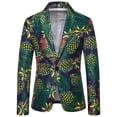 thumbnail image 1 of Hombres Blazer Casual Hawaiian Holiday Sstyle Beautiful Flower Series Características Broken Flower Trajes de un solo botón Odeerbi ODB-2, 1 of 9