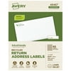 Avery EcoFriendly Address Labels, 1/2" x 1-3/4", 8,000ct (48467)