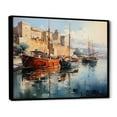 thumbnail image 2 of Designart "Marseille s Mediterranean Charm French Coastal Elegance I" France Floater Framed Wall Art Living Room, 2 of 7