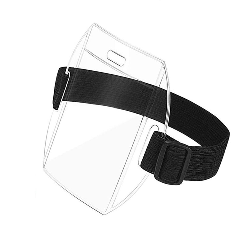 Arm Badge Holder Armband ID Card Badge Holder with Adjustment Buckle Universal Size for Work Passes (80pcs)