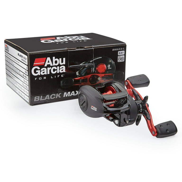 Abu Garcia BMAX3-L Black Max Low Profile Baitcast Left Hand Reel 