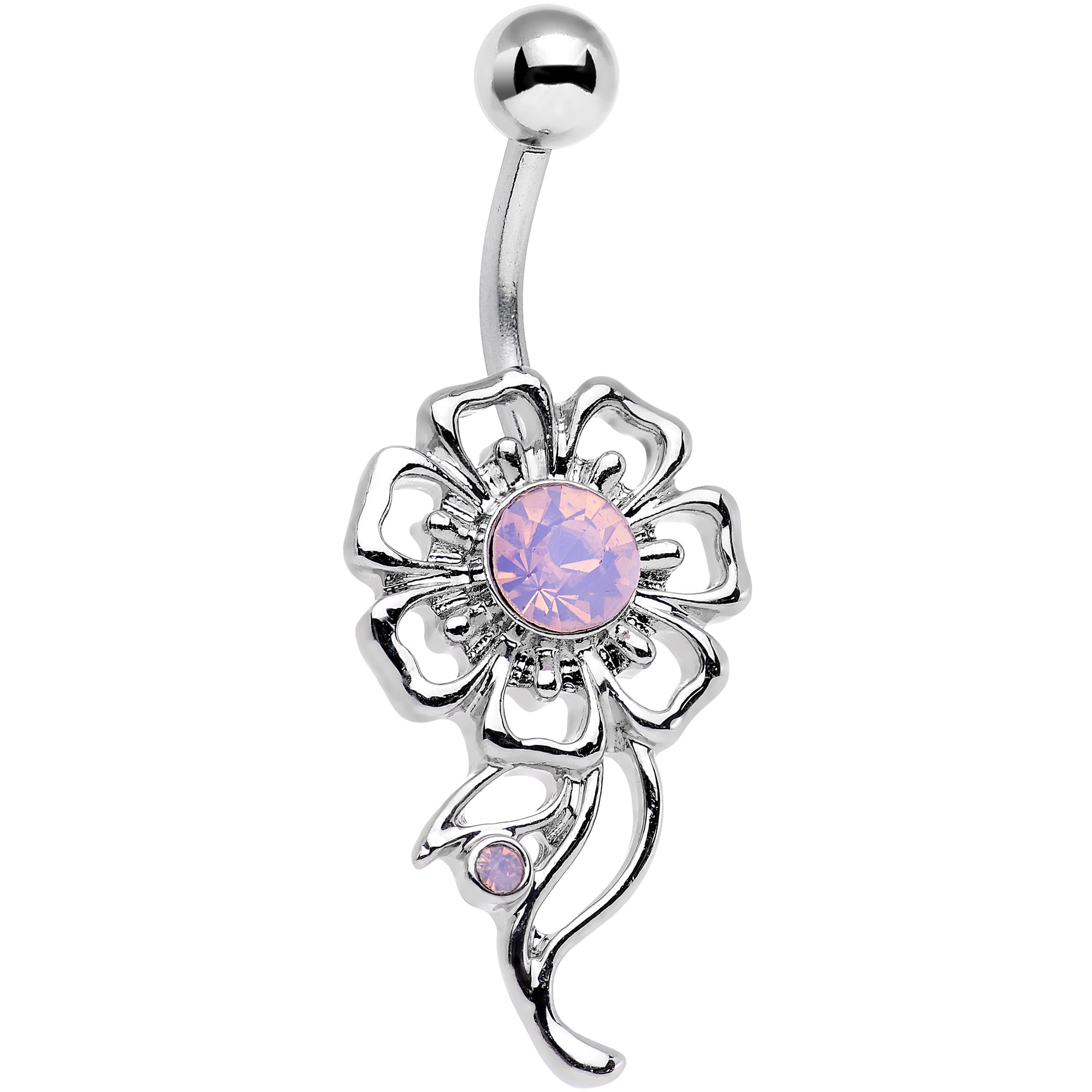 Body Candy Steel Iridescent Pink Accent Drop of Dalliance Framework