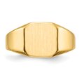 thumbnail image 4 of 14k Yellow Gold 10.0x10.0mm Mens Signet Ring Man   For Dad Mens  For Him, 4 of 9