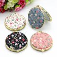 thumbnail image 3 of 4PCS Compact Mirror Retro Floral Double-side Mini Makeup Mirror Pocket Mirror, 3 of 5