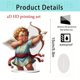 thumbnail image 2 of Uuiauoio Valentine's Day Decorations 2D Acrylic Angel Desktop Statue Cupid/Couple Valentine's Day Figurine Romantic Decoration Table Home Party Ornaments, 2 of 6