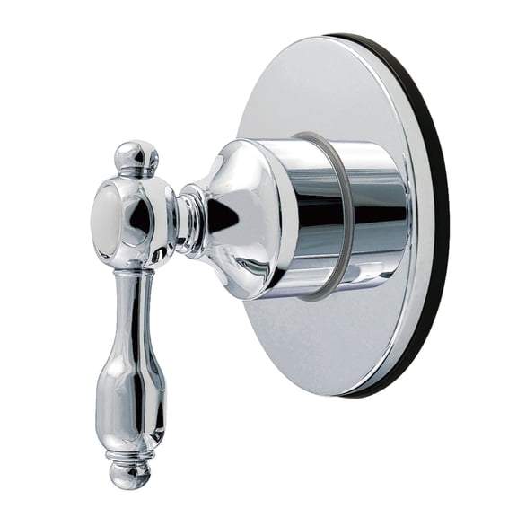Kingston Brass KS4031TAL Tudor Single-Handle Six-Way Diverter Valve with Round Trim Kit in Polished Chrome