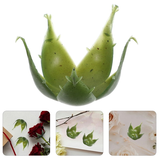 unbranded 100Ud Base Verde Para Flores Artificiales Con Resistente Para Proyectos DIY Y