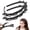 Black × 2, variant on Clip Headband with Clips Hair Clip Headband Adjustable Hair Styling Headband Banana Clip Hair Holder for Women Girls Makeup Face Washing Skincare Salon Hair Accessories