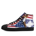 thumbnail image 3 of God Bless America High Top Canvas Shoes Sneakers Black Size 12, 3 of 7
