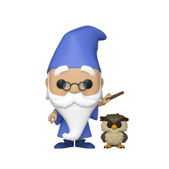 Funko Pop Funko La Espada en La Piedra Merlin con Arquimedes