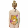 thumbnail image 4 of Bubble Guppies Deema Girl's Swimsuit One-piece Summer Hawaii Beach Kid's Swimwear Bathing Suits Halterneck Beachwear, 4 of 7